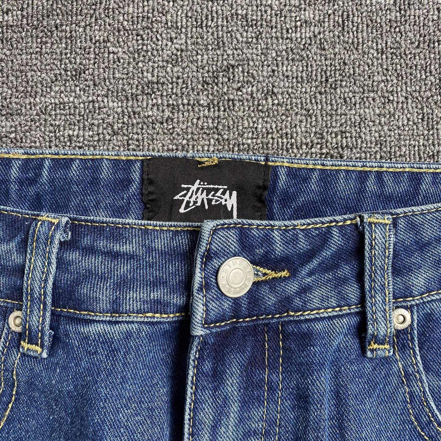 [New] Stussy Logo Denim Jeans