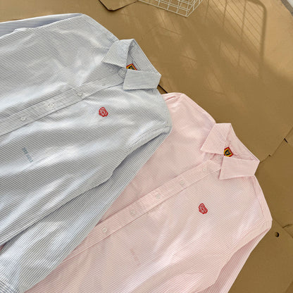 [New] Human Made Pinstripe Buttondown Polo Longsleeve