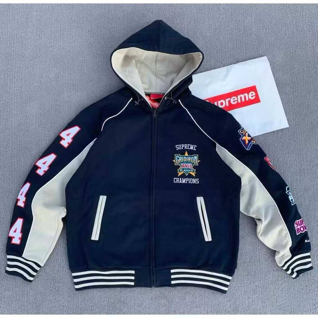 [New] Supreme Playoffs Zip up Hoodie