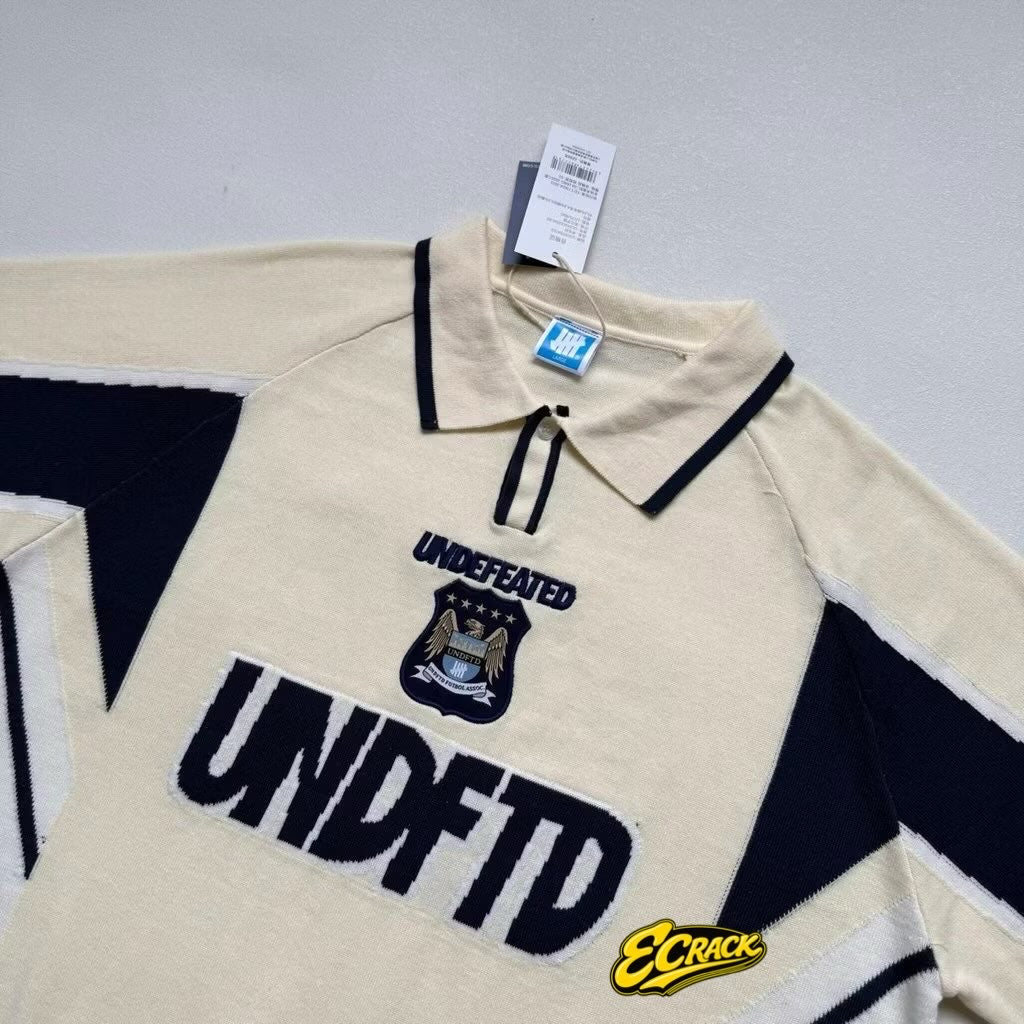 [New] Undefeated Football Knit Polo Shirt