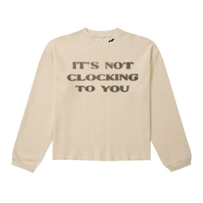 [New] Skylrk Thermal Sweater 'It's Not Clocking To You' (Beige)