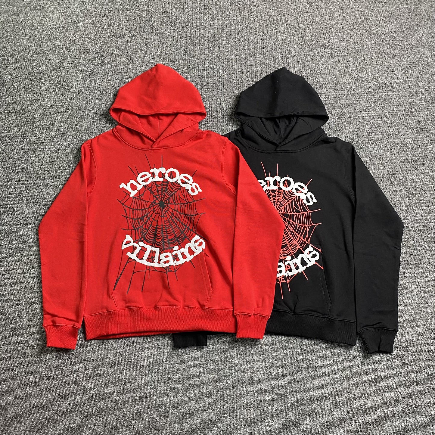[New] Spider 555 'Heroes Villains' Hoodie