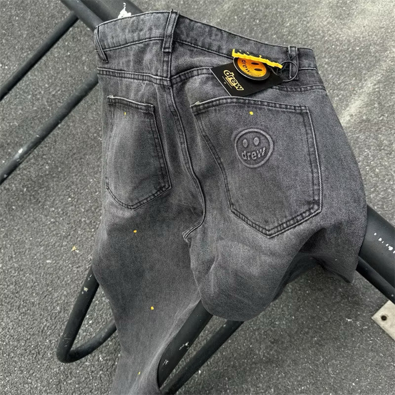 [New] Drew House Straight-Leg Jeans Black