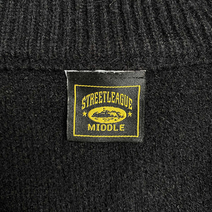 [New] Corteiz Allstarz Zip Up Knit Sweater