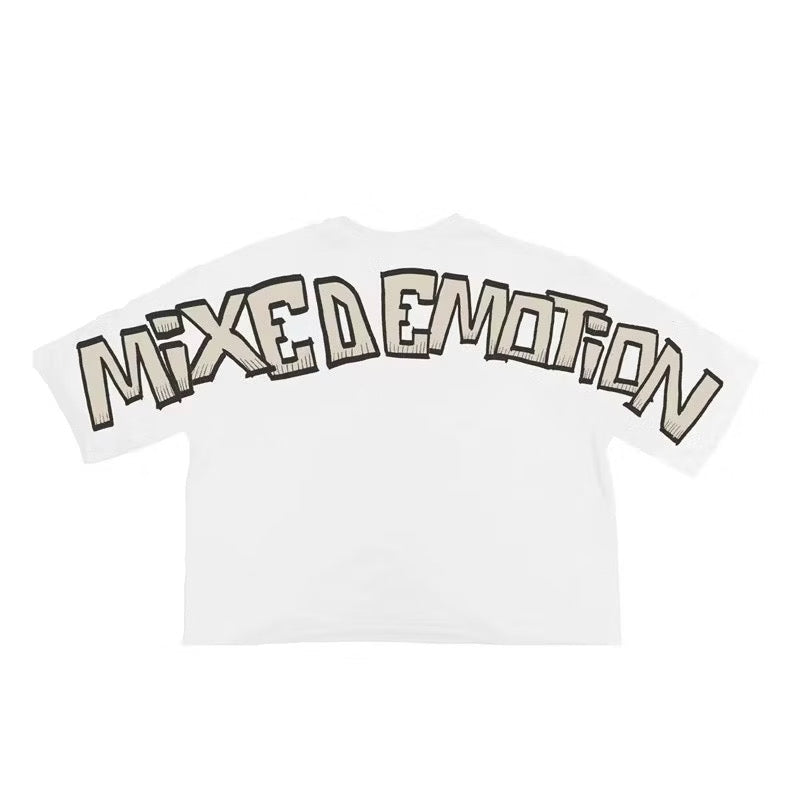 [New] Mixed Emotion Boxy Cropped Tee