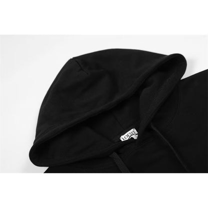 [New] Loewe Anagram Leather Patch Hoodie