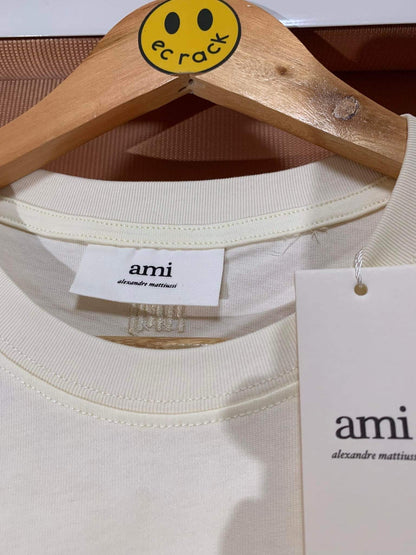 Ami Heart Logo Tee (Cream)