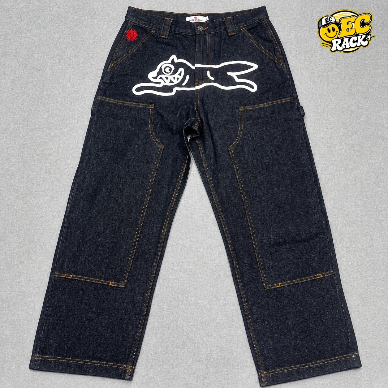 [New] Billionaire Boys Club BBC x IceCream Double Knee Jeans