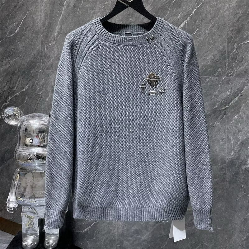 [New] Chrome Hearts 3D Emblem Cross Knitted Sweater