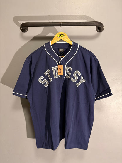 [New] Stussy Arc Baseball Tee (Navy)