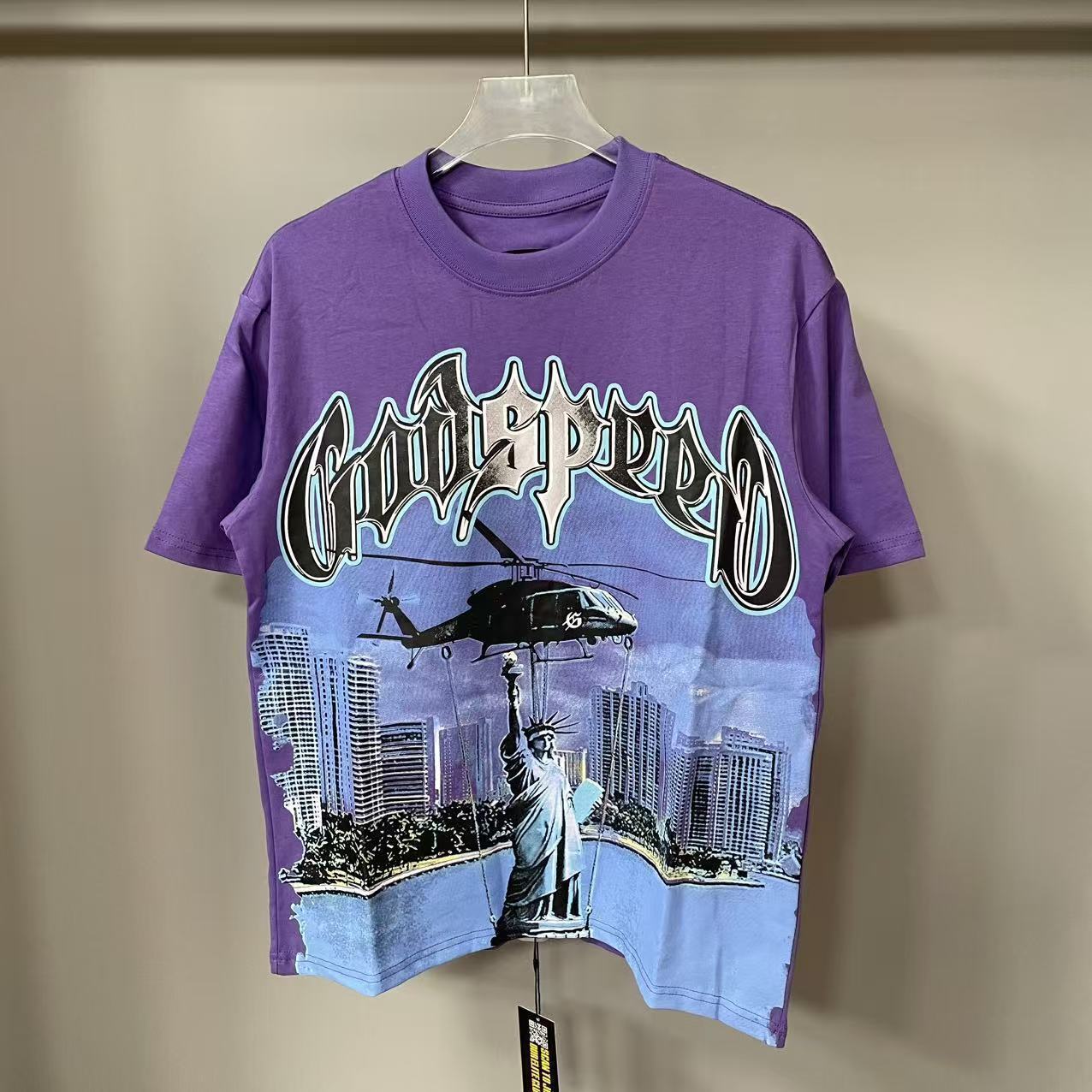 [New] Godspeed Helicopter Graphic Tee