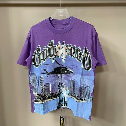 [New] Godspeed Helicopter Graphic Tee