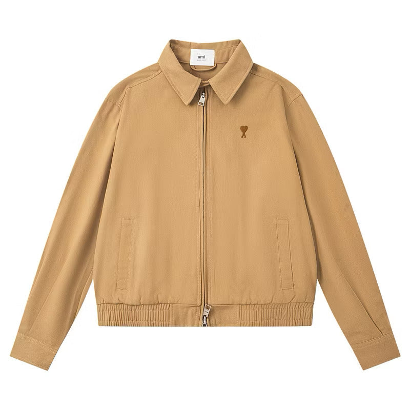 [New] Ami Small Heart Logo Cropped Jacket