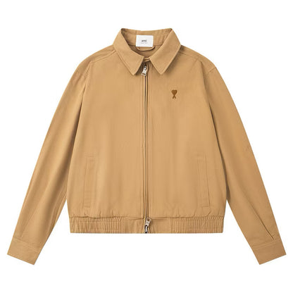 [New] Ami Small Heart Logo Cropped Jacket