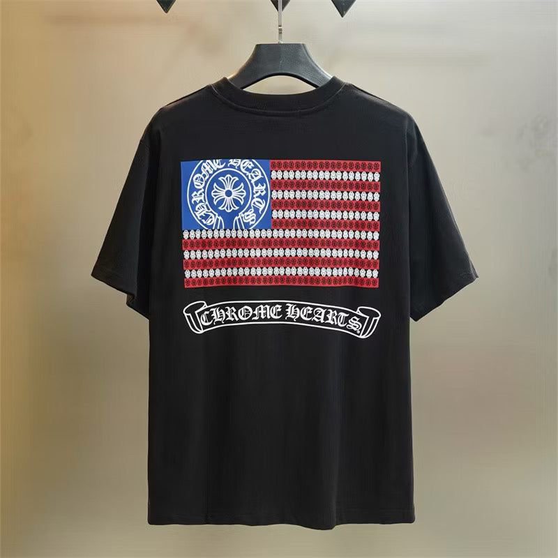 [New] Chrome Hearts Flag Graphic Tee