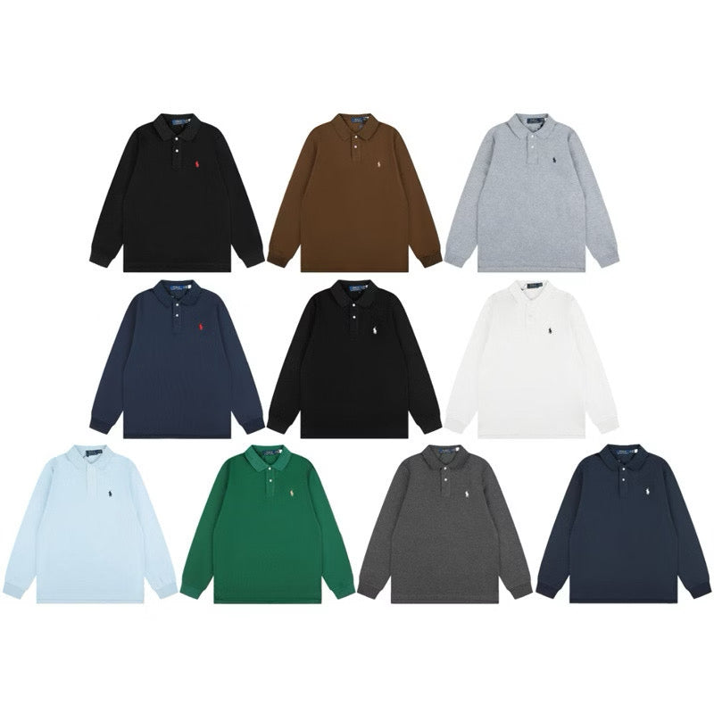 [New] Ralph Lauren Small Logo Long Sleeve Polo Shirt