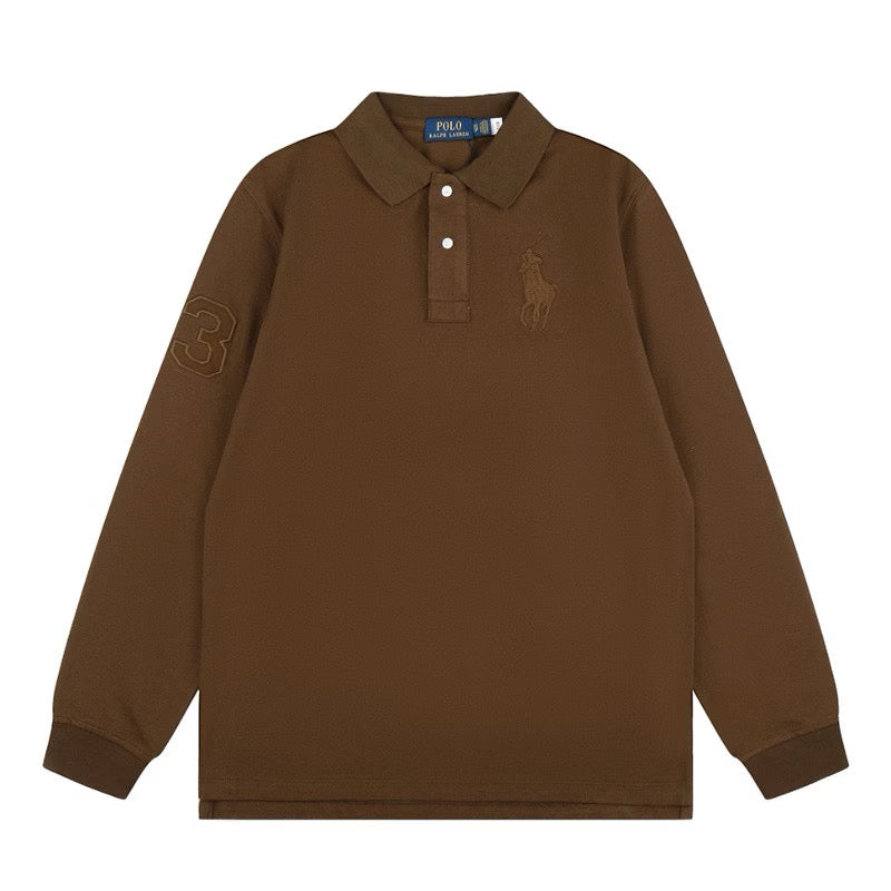 [New] Ralph Lauren Big Pony Long Sleeve Polo Shirt