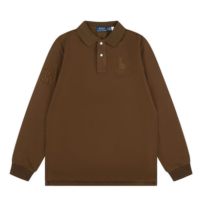 [New] Ralph Lauren Big Pony Long Sleeve Polo Shirt