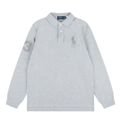 [New] Ralph Lauren Big Pony Long Sleeve Polo Shirt