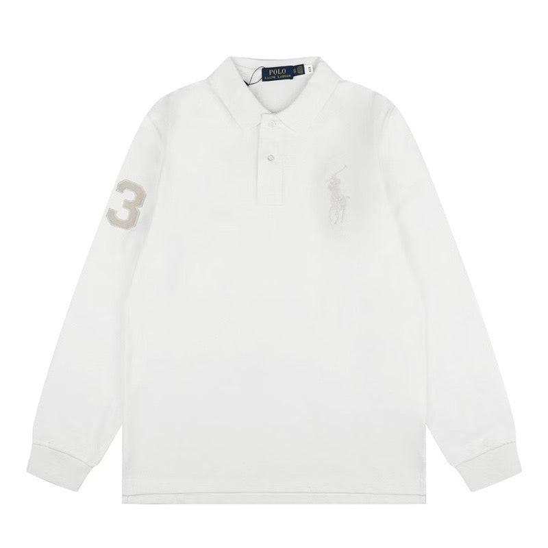 [New] Ralph Lauren Big Pony Long Sleeve Polo Shirt