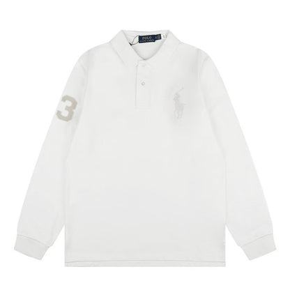 [New] Ralph Lauren Big Pony Long Sleeve Polo Shirt