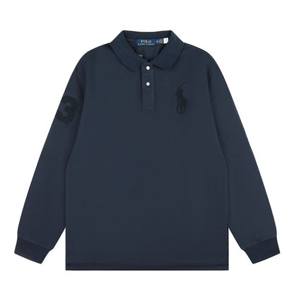 [New] Ralph Lauren Big Pony Long Sleeve Polo Shirt