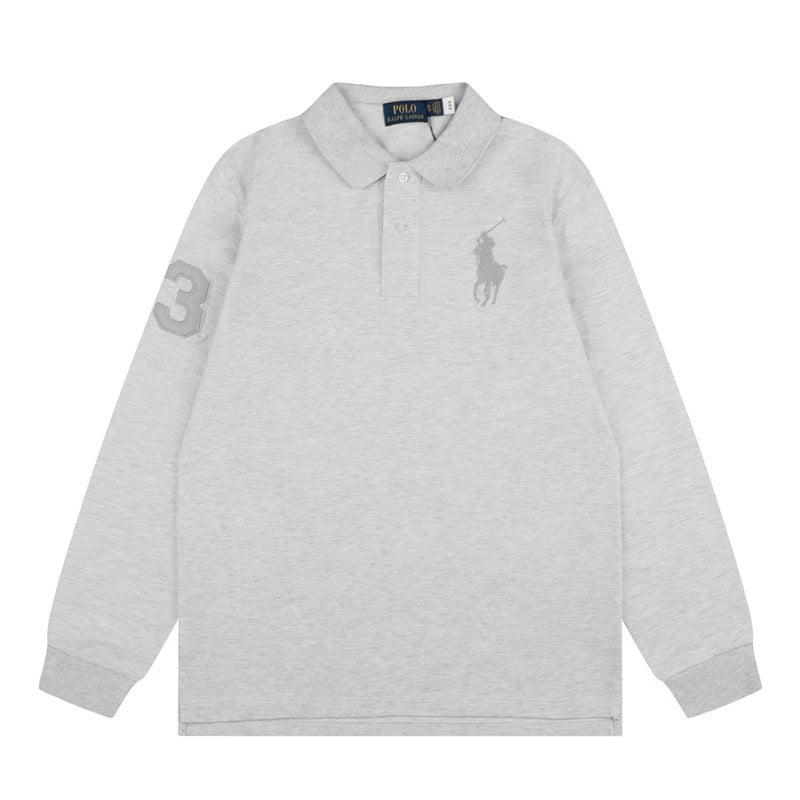 [New] Ralph Lauren Big Pony Long Sleeve Polo Shirt