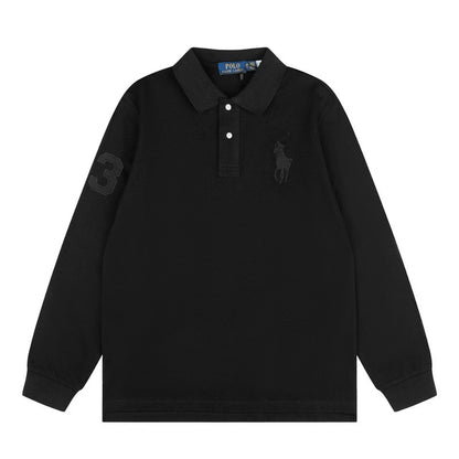 [New] Ralph Lauren Big Pony Long Sleeve Polo Shirt