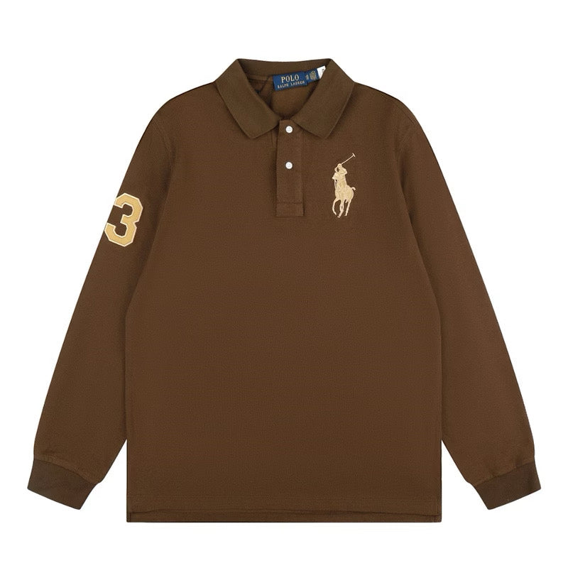 [New] Ralph Lauren Big Pony Long Sleeve Polo Shirt