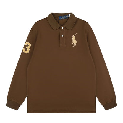 [New] Ralph Lauren Big Pony Long Sleeve Polo Shirt