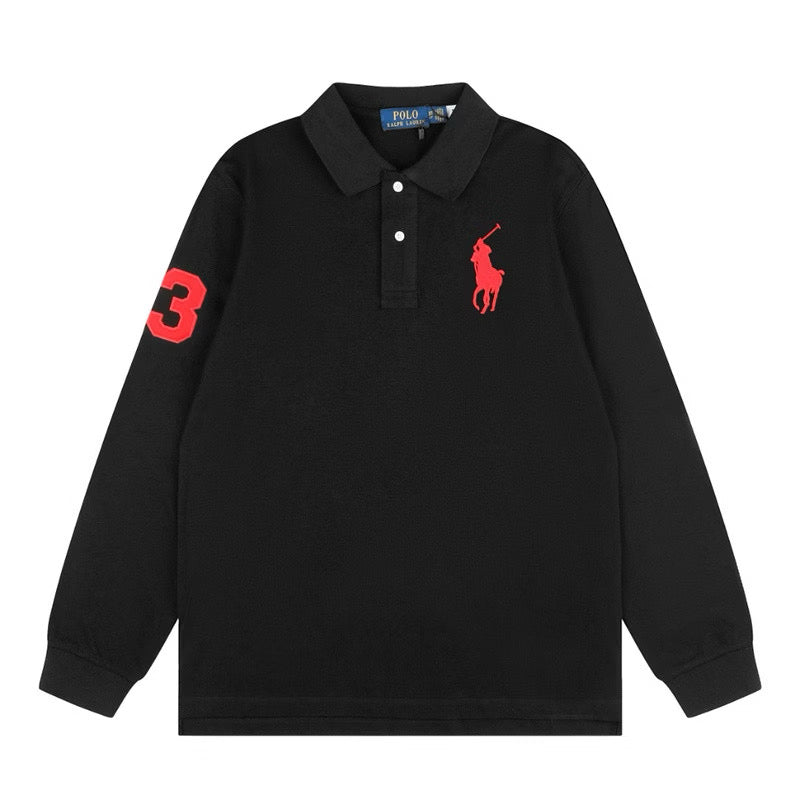 [New] Ralph Lauren Big Pony Long Sleeve Polo Shirt