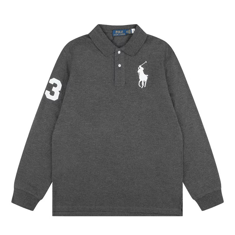 [New] Ralph Lauren Big Pony Long Sleeve Polo Shirt