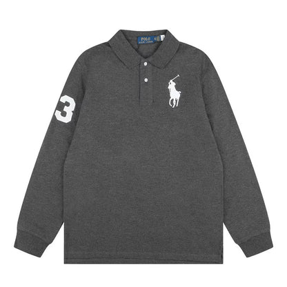 [New] Ralph Lauren Big Pony Long Sleeve Polo Shirt