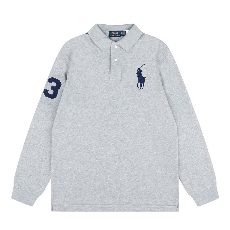 [New] Ralph Lauren Big Pony Long Sleeve Polo Shirt