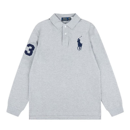 [New] Ralph Lauren Big Pony Long Sleeve Polo Shirt