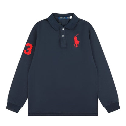 [New] Ralph Lauren Big Pony Long Sleeve Polo Shirt