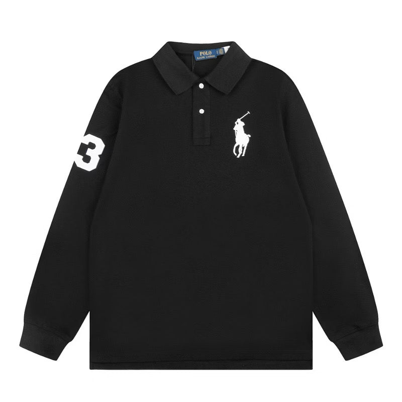 [New] Ralph Lauren Big Pony Long Sleeve Polo Shirt