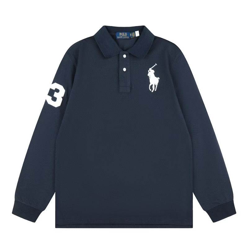 [New] Ralph Lauren Big Pony Long Sleeve Polo Shirt