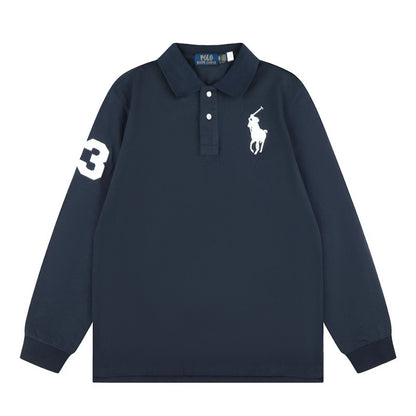 [New] Ralph Lauren Big Pony Long Sleeve Polo Shirt