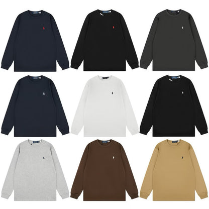 [New] Ralph Lauren Small Pony Long Sleeve Tee