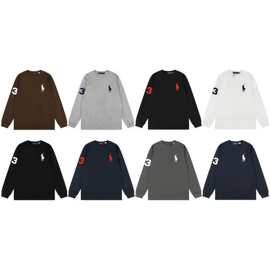 [New] Ralph Lauren Big Pony Long Sleeve Tee