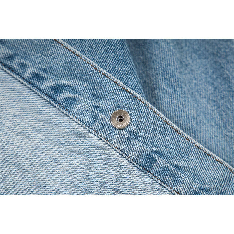 [New] Ami Paris Denim Button-down Longsleeve Shirt