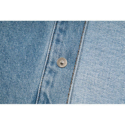 [New] Ami Paris Denim Button-down Longsleeve Shirt
