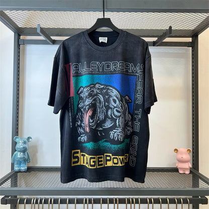 [New] Vale Forever 'Stage Power' Graphic Tee 'Washed Black'