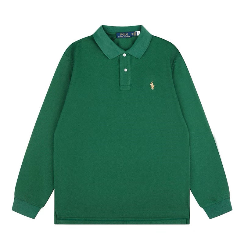 [New] Ralph Lauren Small Logo Long Sleeve Polo Shirt