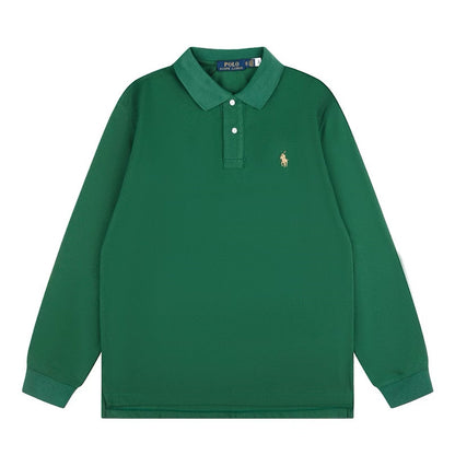 [New] Ralph Lauren Small Logo Long Sleeve Polo Shirt