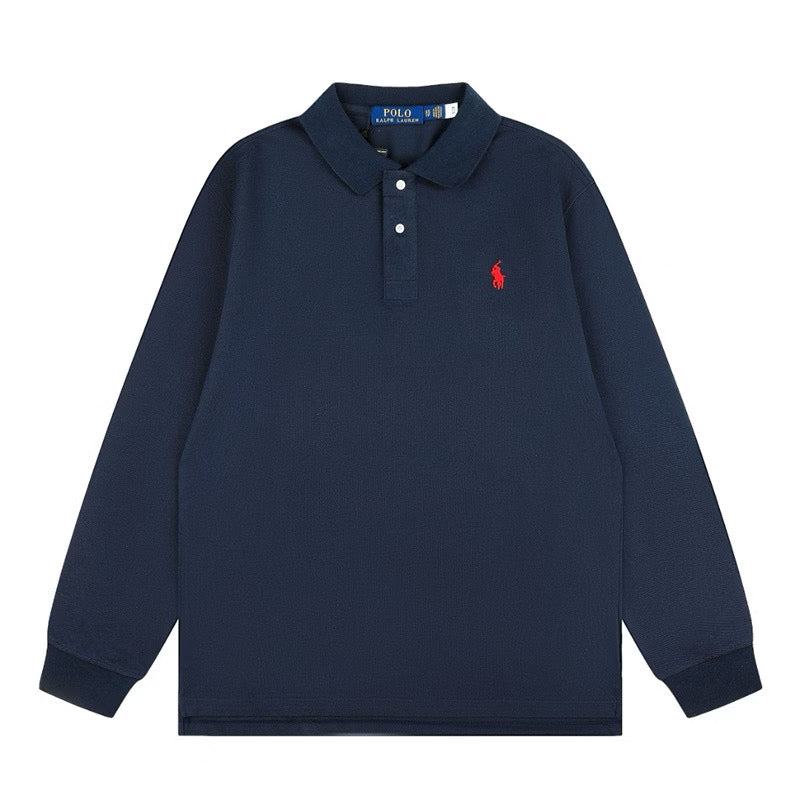 [New] Ralph Lauren Small Logo Long Sleeve Polo Shirt