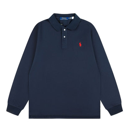 [New] Ralph Lauren Small Logo Long Sleeve Polo Shirt
