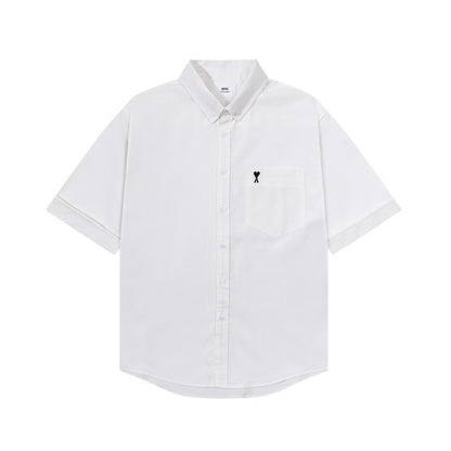 [New] Ami Pairs Short Sleeve Button-Up Shirt