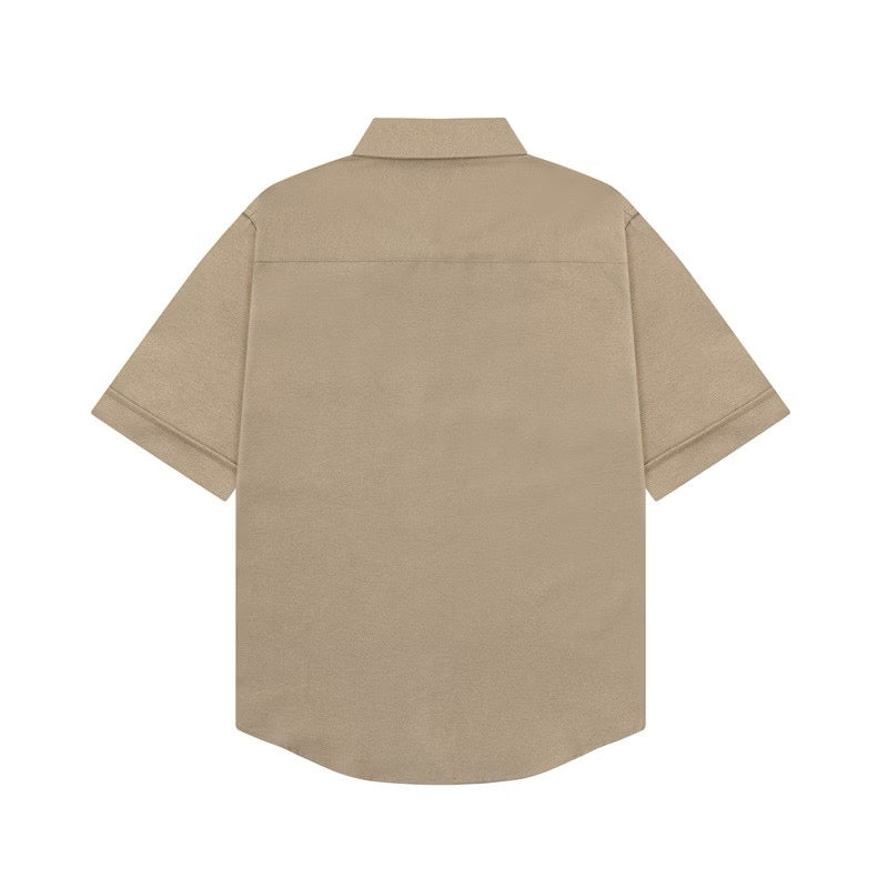 [New] Ami Pairs Short Sleeve Button-Up Shirt